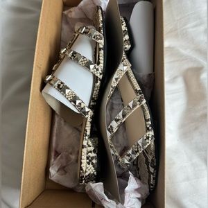 Jessica Simpson “Caira” Python Print Sandals 🐍